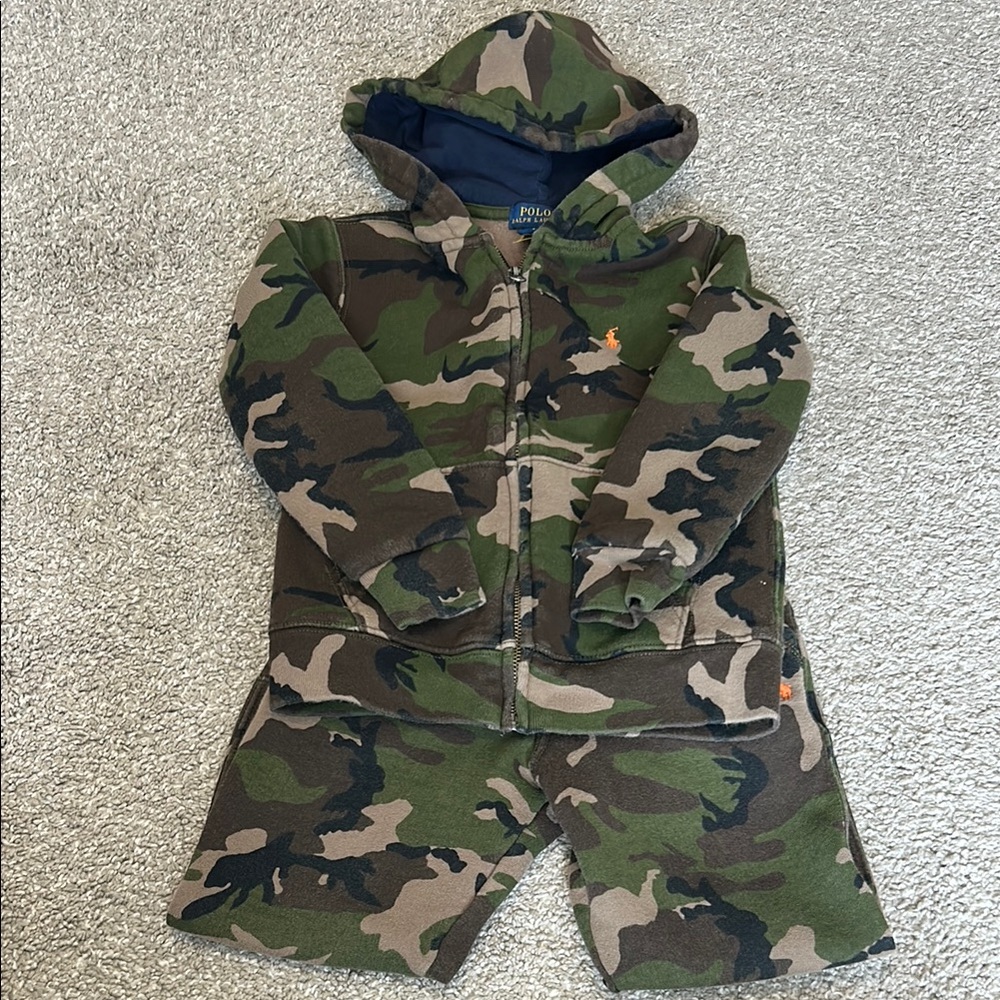 Polo Ralph Lauren Camo Hoodie and Jogger Set